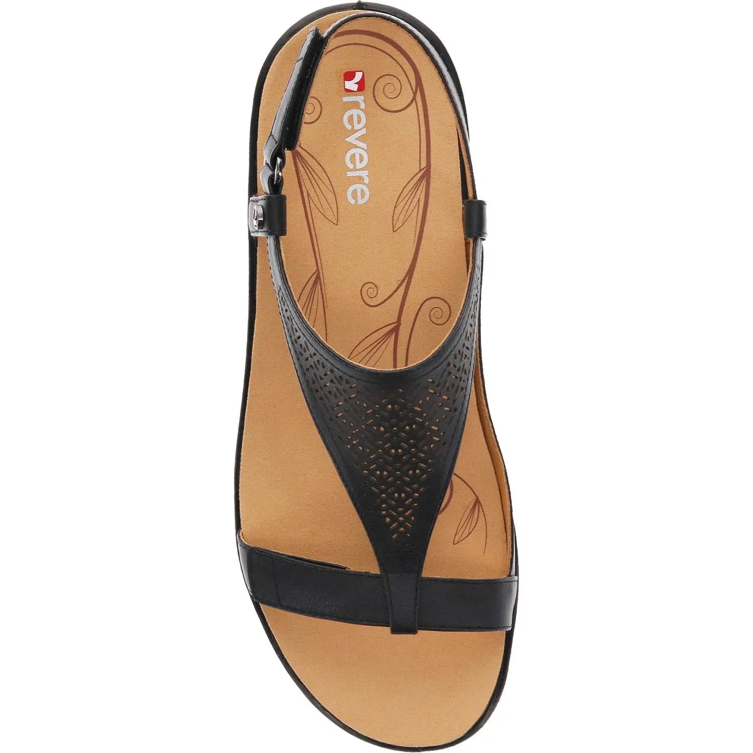 Women's Revere Santa Fe Black Leather