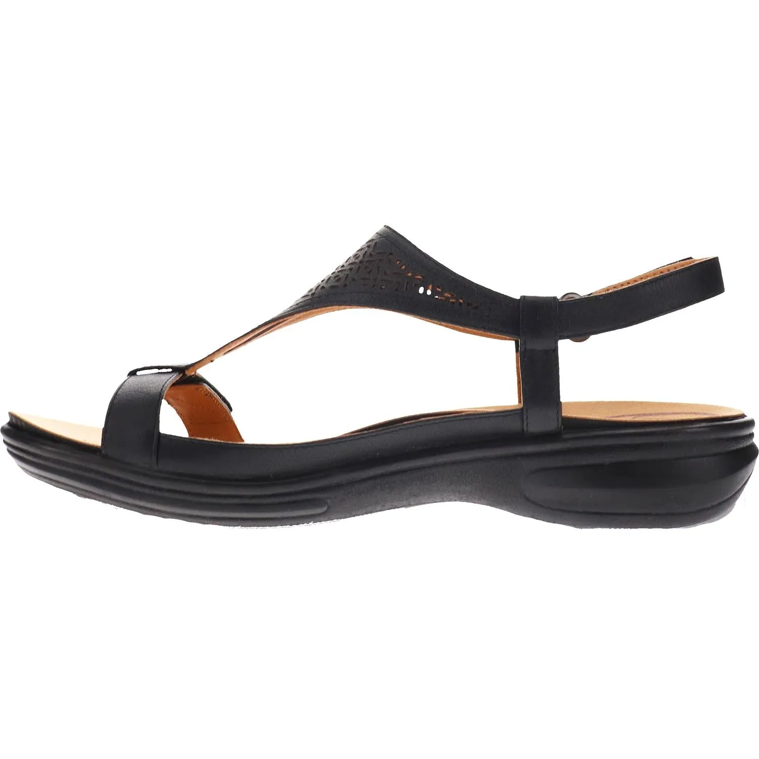 Women's Revere Santa Fe Black Leather