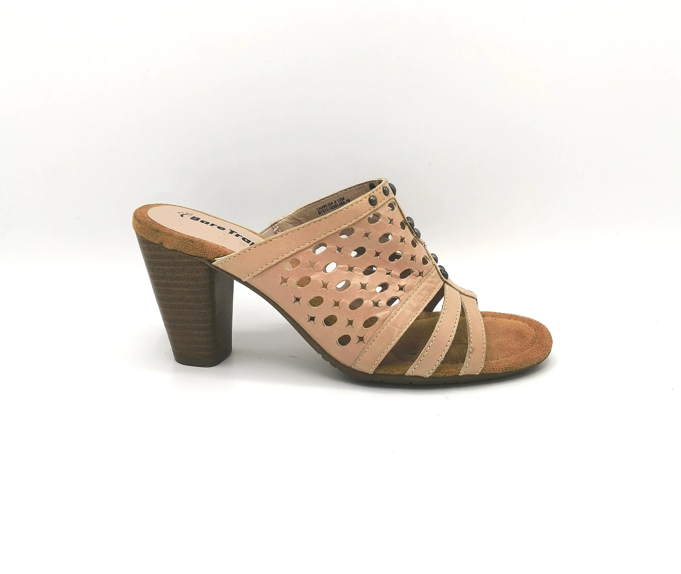 WOMENS SIZE 6.5 M - BARETRAPS, Charlisa, Light Pink, Boho Style Sandals EUC B22