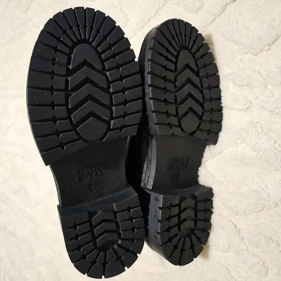 Zara Kids Chelsea Black Boots 11.5